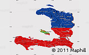 Flag Map of Haiti