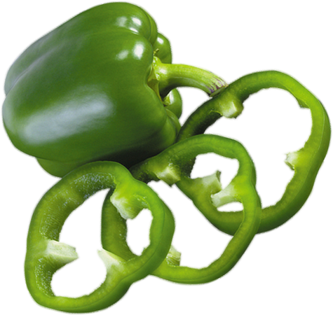 Poivron vert png - Pimiento verde - Green pepper png