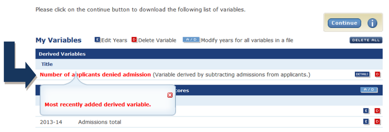 Shortcut: Create, Save, or Upload Variables image