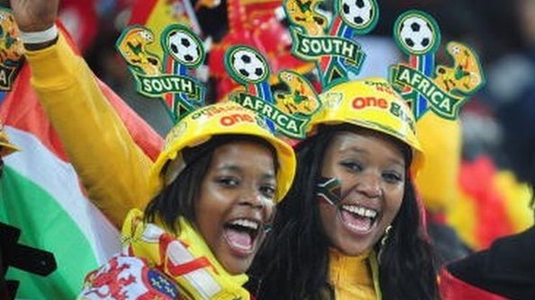 South African football fans - July 2010