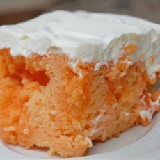 Orange Creamsicle Sherbet Cake