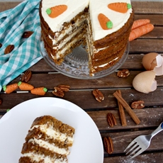 Super Moist Carrot Cake with Vanilla Cream Cheese Frosting