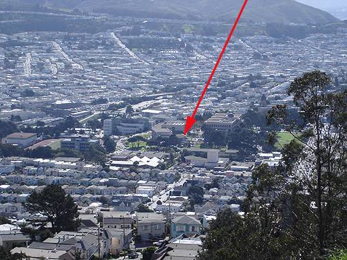 City College campus site in the 1930s, looking south