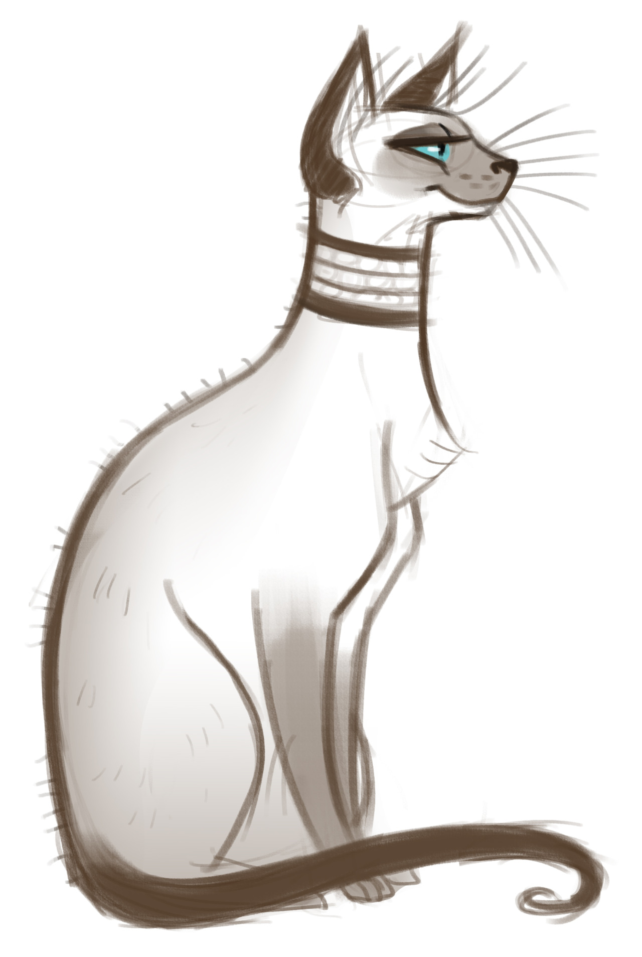 Siamese Cat Drawing at GetDrawings | Free download