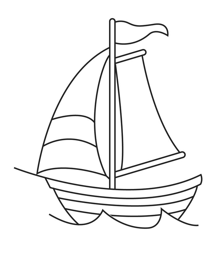 Sail Boat Line Drawing at GetDrawings | Free download