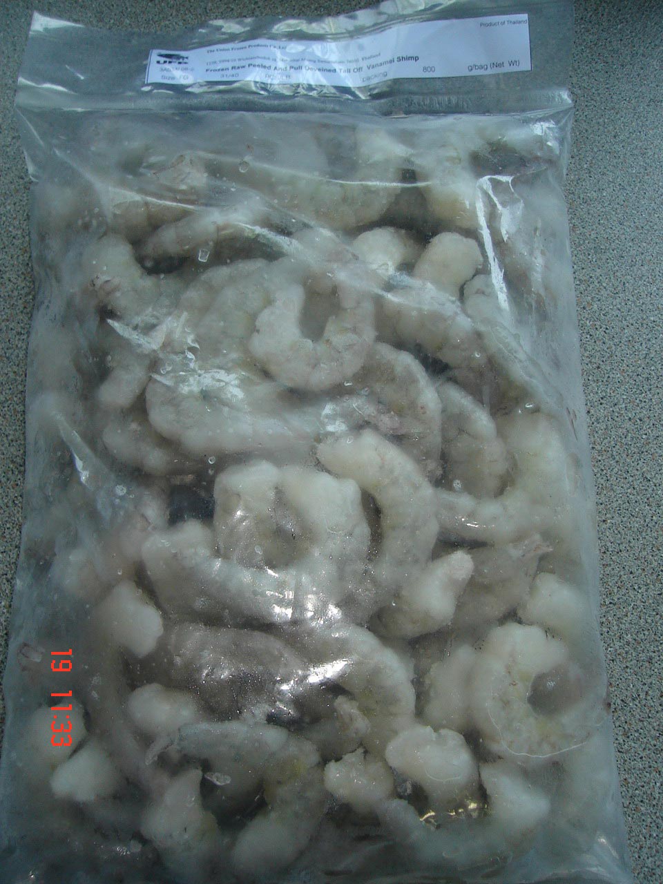 frozen  shrimp