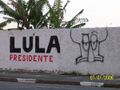 Lula Molusco participando da campanha para a presidência do Lula