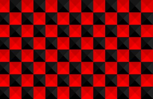 Red and black cubes