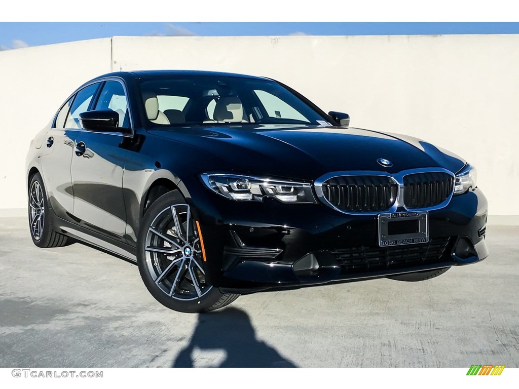 2019 3 Series 330i Sedan - Jet Black / Canberra Beige photo #10