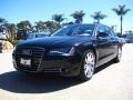 Phantom Black Pearl Effect 2011 Audi A8 L 4.2 FSI quattro Exterior