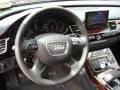 Black 2011 Audi A8 L 4.2 FSI quattro Steering Wheel