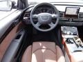 Nougat Brown 2011 Audi A8 L 4.2 FSI quattro Steering Wheel