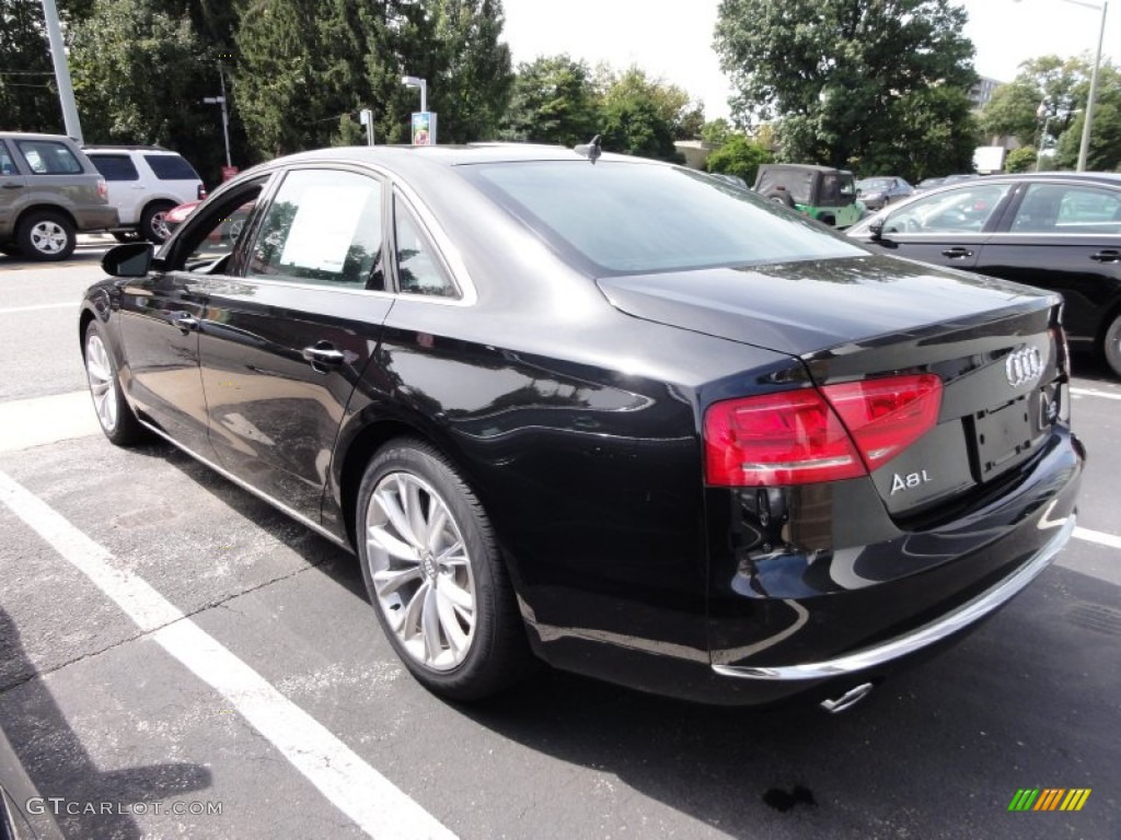 Phantom Black Pearl Effect 2011 Audi A8 L 4.2 FSI quattro Exterior Photo #68348179