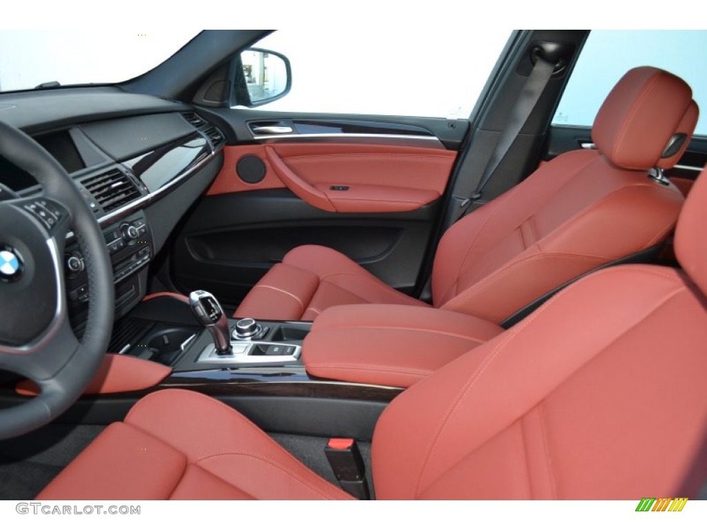 Vermillion Red Interior 2013 BMW X6 xDrive35i Photo #70809706