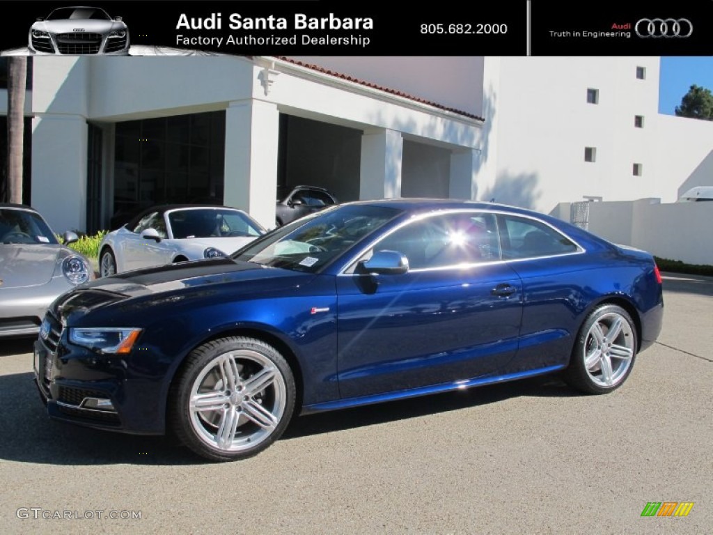 2013 S5 3.0 TFSI quattro Coupe - Moonlight Blue Metallic / Black photo #1