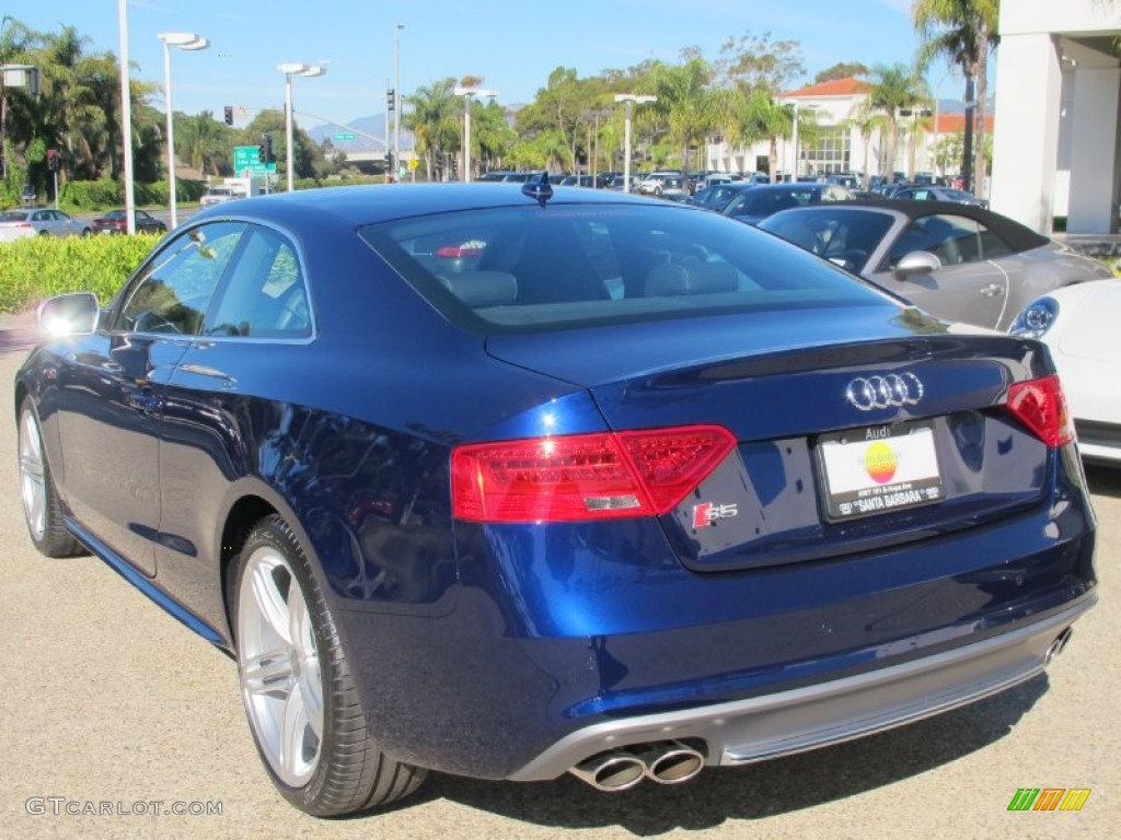 2013 S5 3.0 TFSI quattro Coupe - Moonlight Blue Metallic / Black photo #3