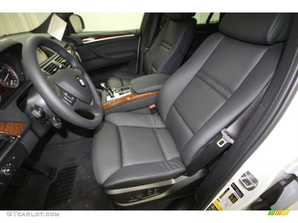 Black Interior 2013 BMW X6 xDrive35i Photo #75975892