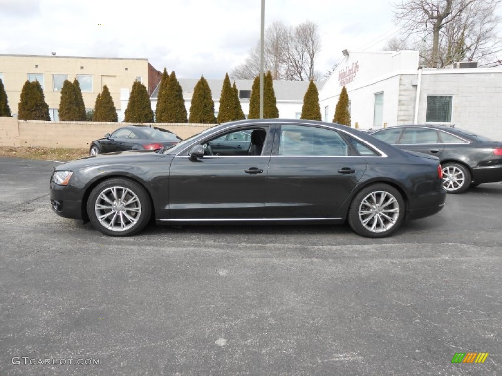 Oolong Grey Metallic 2011 Audi A8 L 4.2 FSI quattro Exterior Photo #77807000