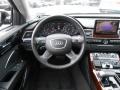 Black 2011 Audi A8 L 4.2 FSI quattro Steering Wheel