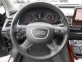 Black 2011 Audi A8 L 4.2 FSI quattro Steering Wheel