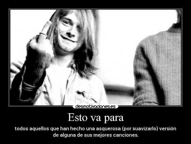 carteles kurt cobain nirvana desmotivaciones