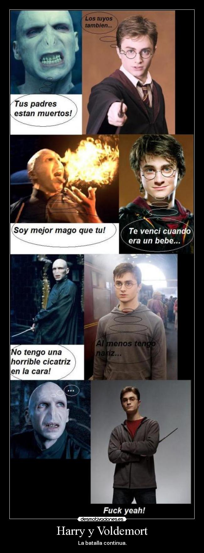 Harry y Voldemort - La batalla continua.