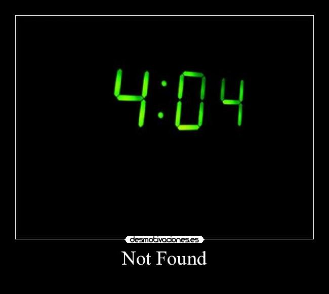 Not Found - 