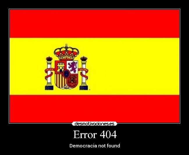 Error 404 - Democracia not found