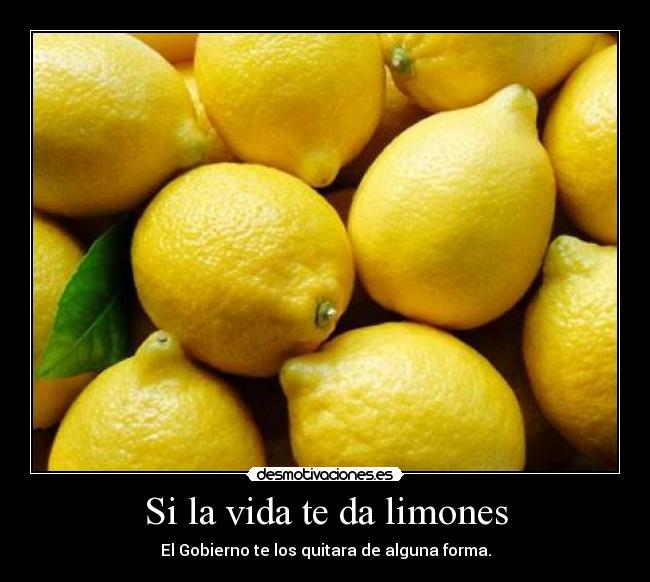 carteles vida limon vida gobierno robar desmotivaciones