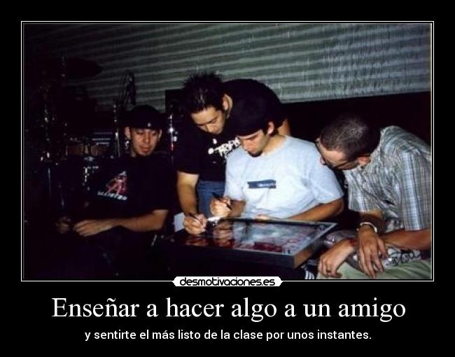 carteles linkin park estudiar deberes desmotivaciones