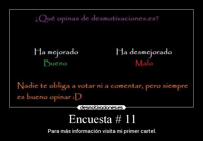 Encuesta # 11 - 