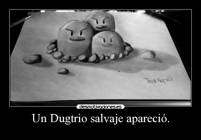 Un Dugtrio salvaje apareció. - 