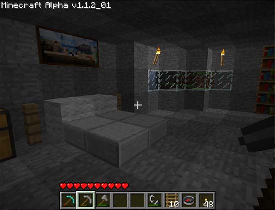 Minecraft bedroom