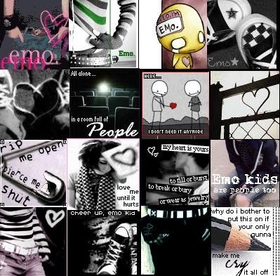 modern emo collage