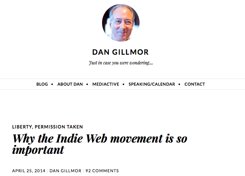 Screenshot of Dan Gillmor original