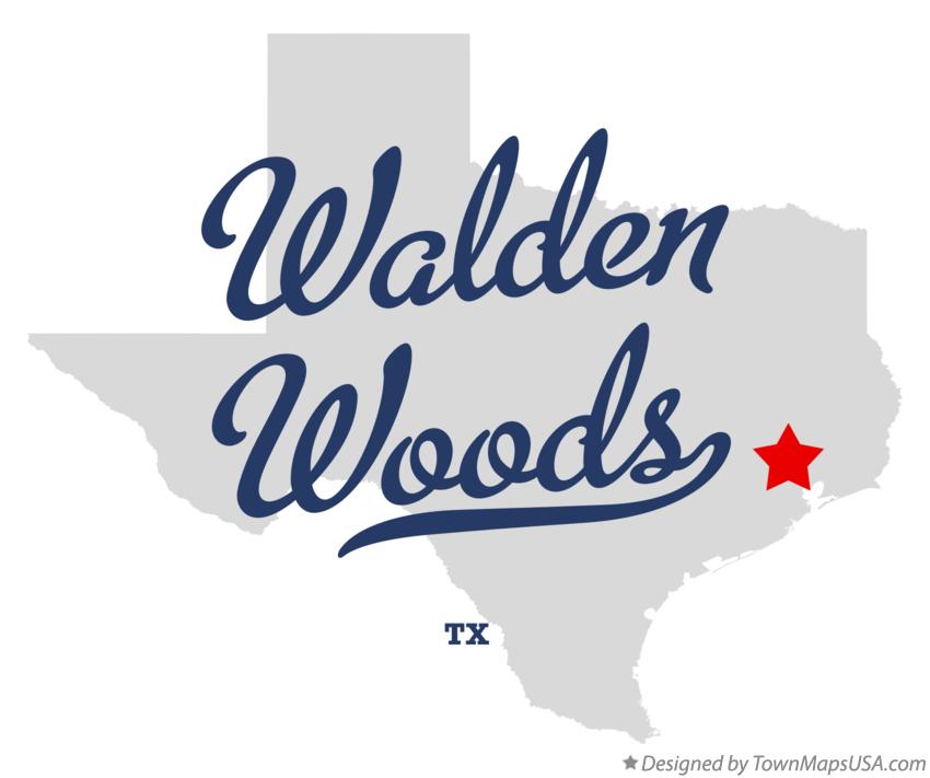 Map of Walden Woods Texas TX