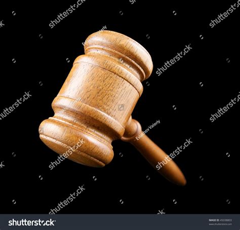 Judge'S Gavel Isolated On Black Stock Photo 45038803 : Shutterstock