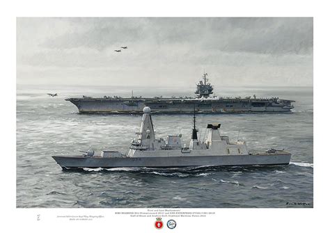 HMS DIAMOND and the USS ENTERPRISE Type 45 Destroyer, Uss Nimitz, Navy ...