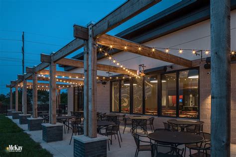 Restaurant Patio Bistro String Lights by McKay Landscape Lighting Omaha ...