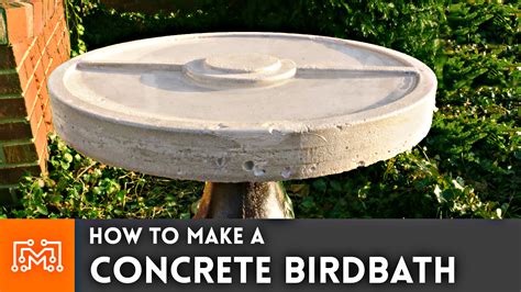 How To Make Concrete Bird Bath Bowl - blissinspire