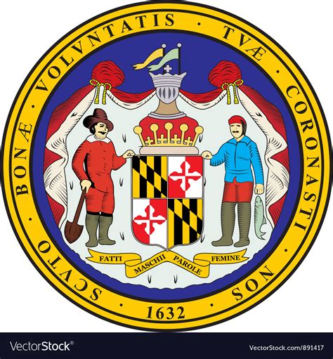 Maryland Seal Royalty Free Vector Image - VectorStock