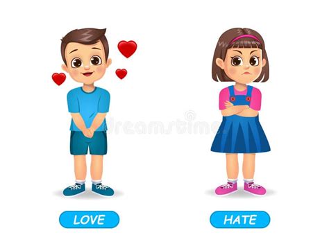 Love Hate Kids Stock Illustrations – 23 Love Hate Kids Stock ...