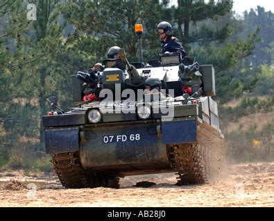 Scimitar tank during tank training at The Armour Centre at Bovington in ...