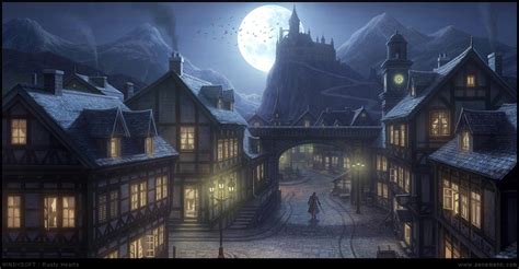 Village Night by penemenn on DeviantArt