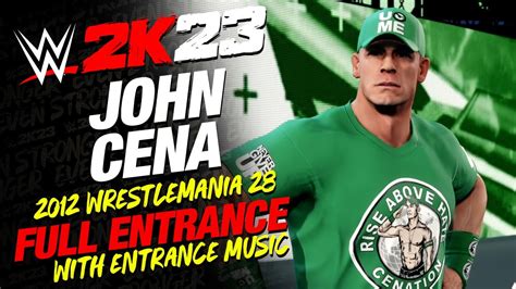 WWE 2K23 JOHN CENA 12 ENTRANCE - #WWE2K23 JOHN CENA WRESTLEMANIA 28 ...