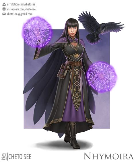 ArtStation - Nhymoira, Divination Wizard