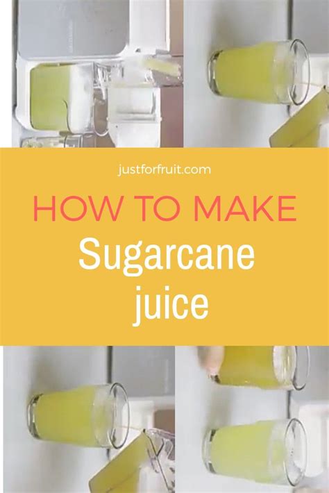 How To Make Sugarcane Juice | Sugarcane juice, Sugarcane, Juice