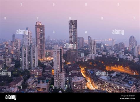 Mumbai skyline from Malabar Hill, Mumbai, Maharashtra, India, Asia ...