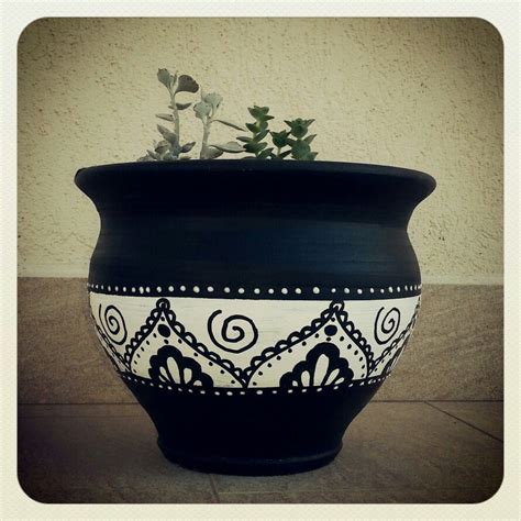 Pot Painting Designs With Clay - Arsma