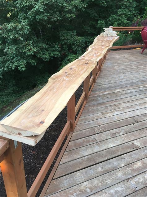 Reclaimed wood for deck railing bar top #backyarddecksfarmhouse | Wood ...